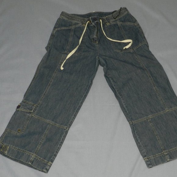 Jones New York Denim Cargo Pants - Picture 2 of 2